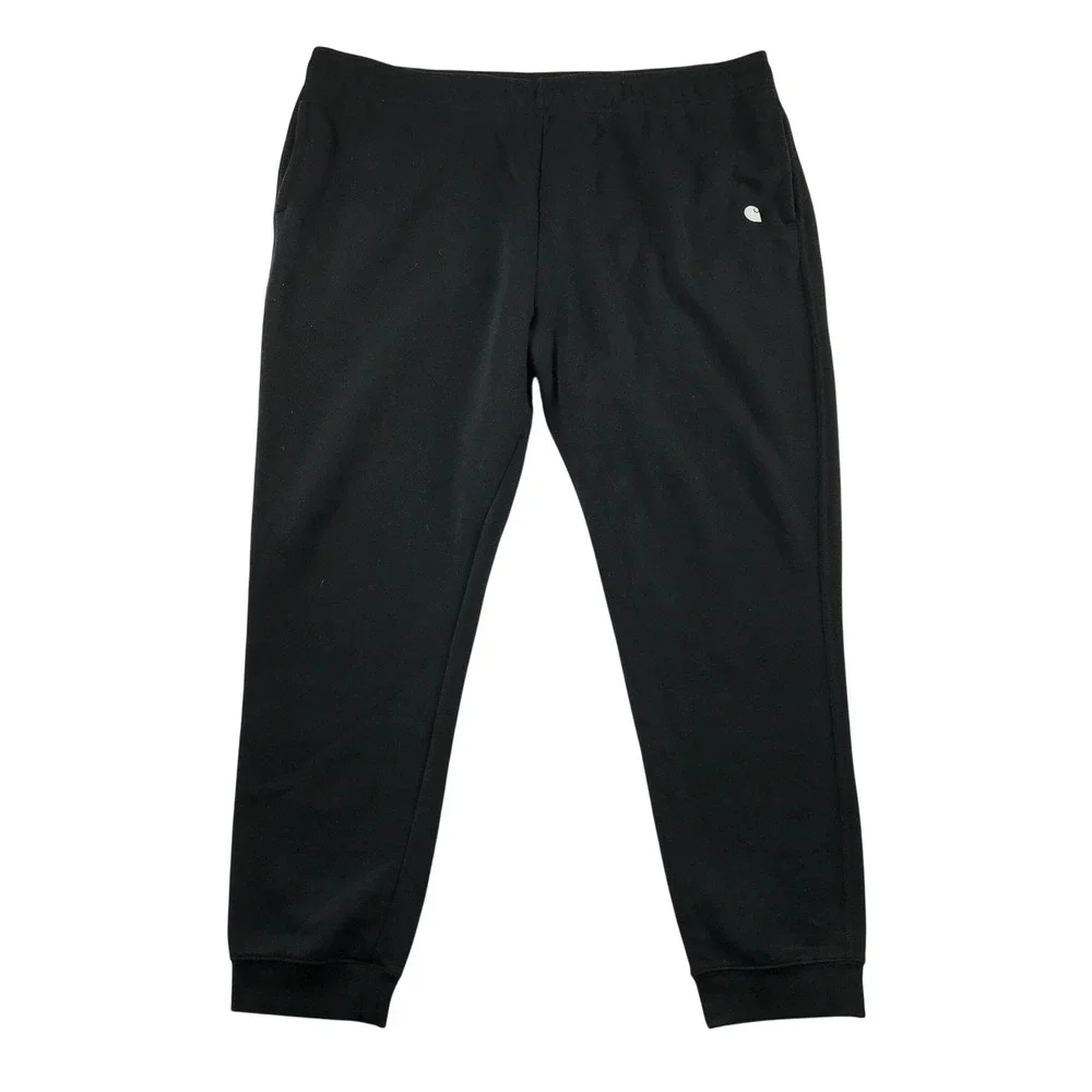 Carhartt Mens 2XL Black Loose Fit Fleece Jogger Sweatpants 105307 BLK